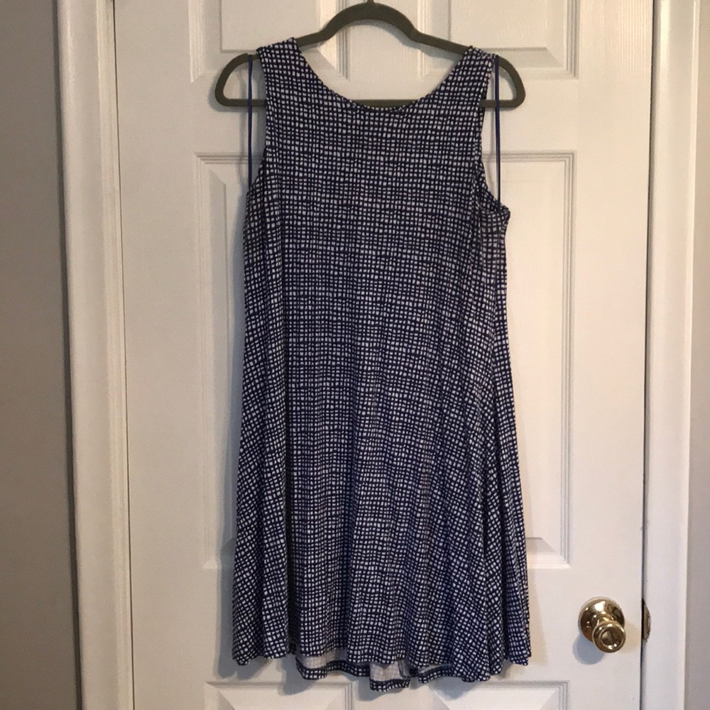 Blue Patterned Dress